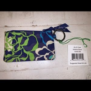 NWT Vera Bradley Zip ID Katalina Blues